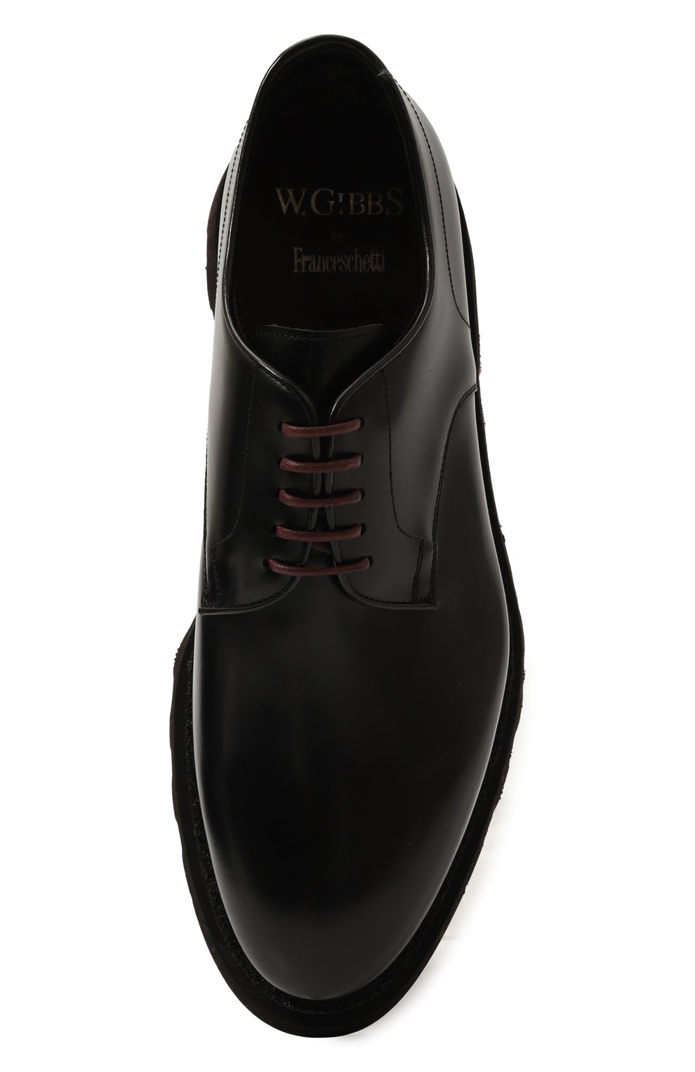 Кожаные дерби W.GIBBS черного цвета по цене 64050 руб., арт. 7467015/R0IS W00LEN, фото 6 Кожаные дерби W.GIBBS, арт. 7467015/R0IS W00LEN, фото 6