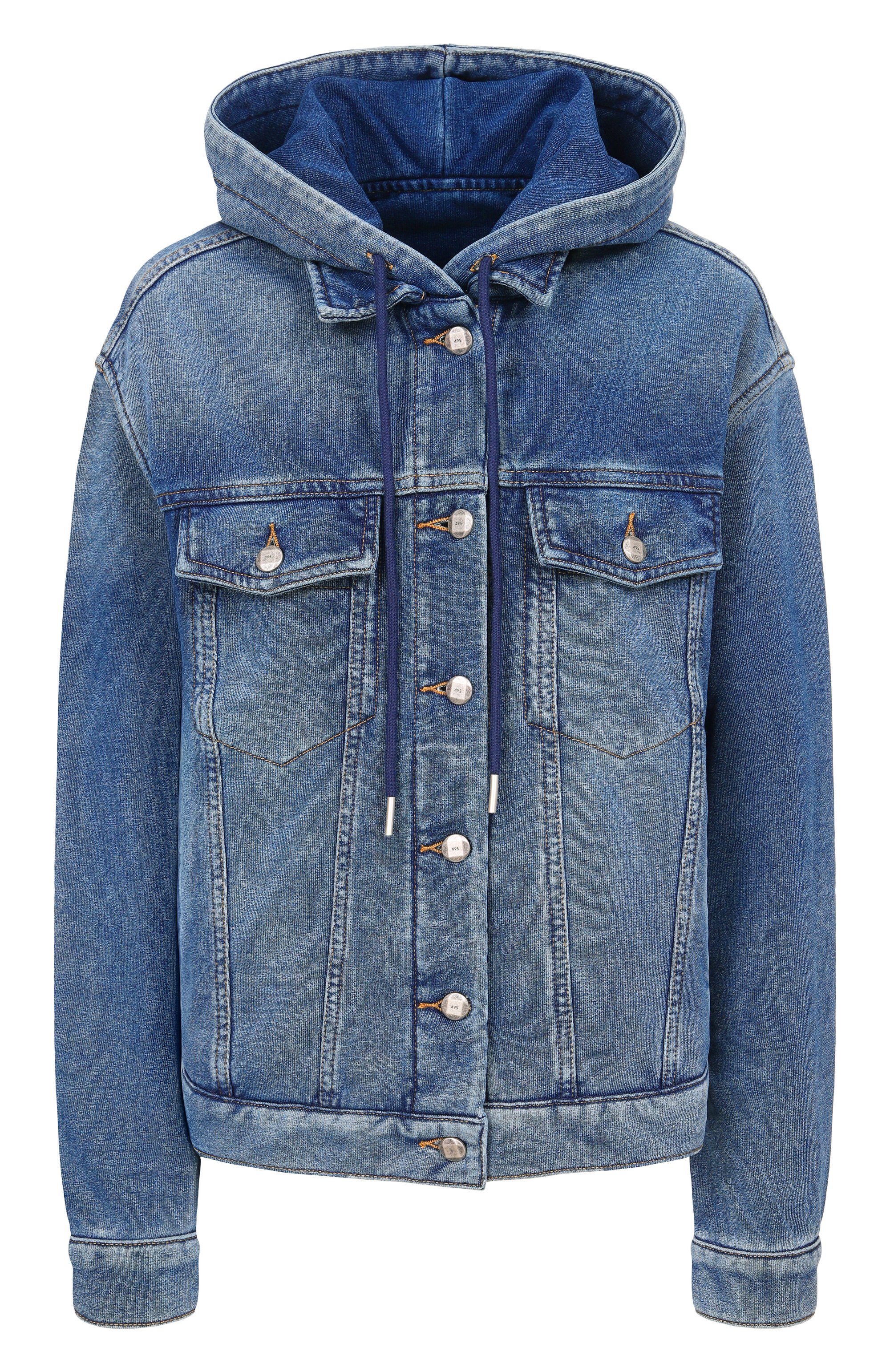 Джинсовая куртка sketch 01 495 DENIM синего цвета по цене 25000 руб., арт. 49526/ZHUS11B, фото 1 Джинсовая куртка sketch 01 495 DENIM, арт. 49526/ZHUS11B, фото 1
