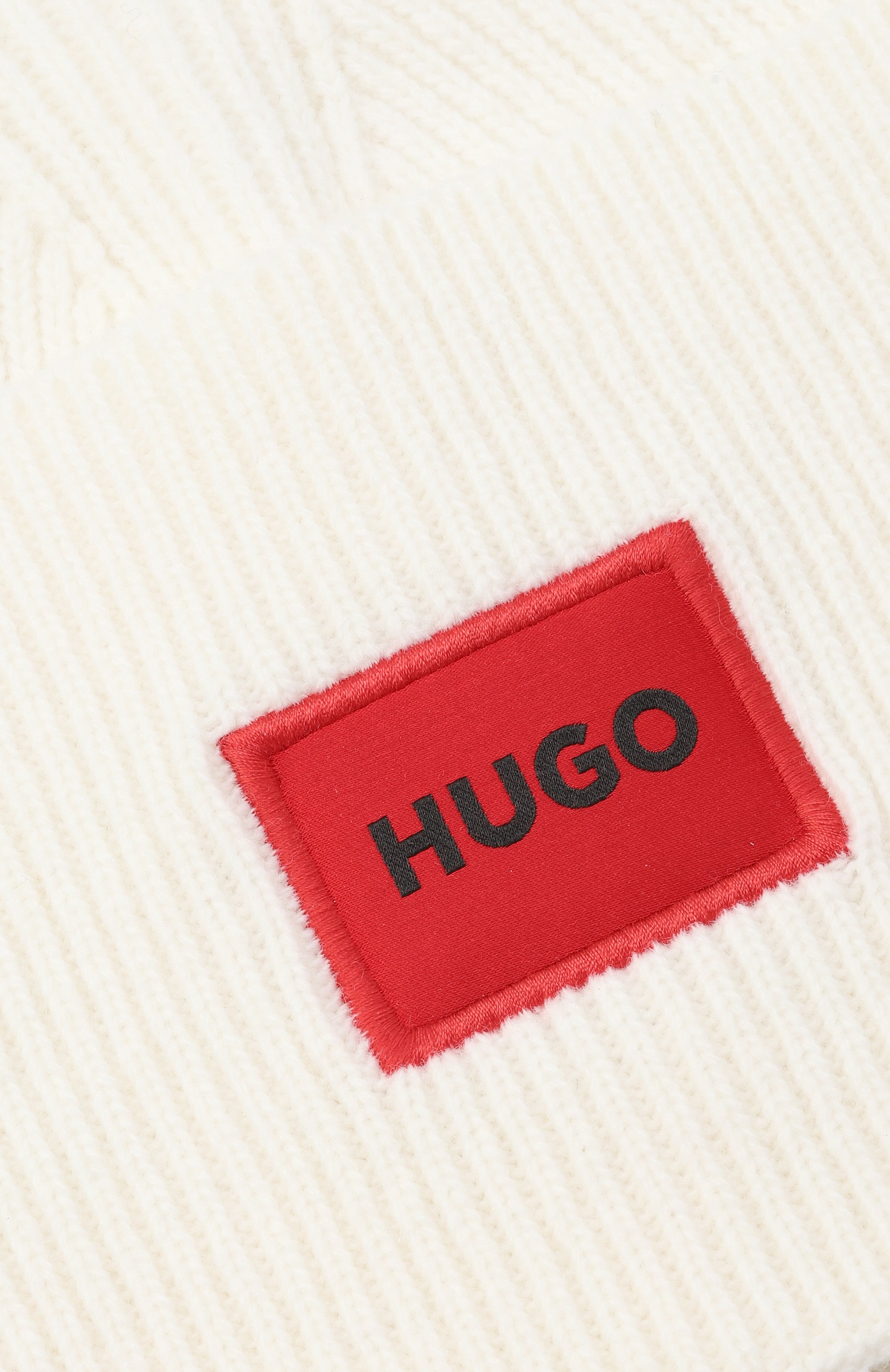 Шерстяная шапка HUGO белого цвета по цене 8295 руб., арт. 50496011, фото 3 Шерстяная шапка HUGO, арт. 50496011, фото 3