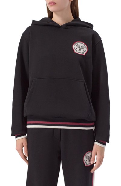 Хлопковое худи HINNOMINATE черного цвета по цене 18600 руб., арт. HMABW02095, фото 3 Хлопковое худи HINNOMINATE, арт. HMABW02095, фото 3