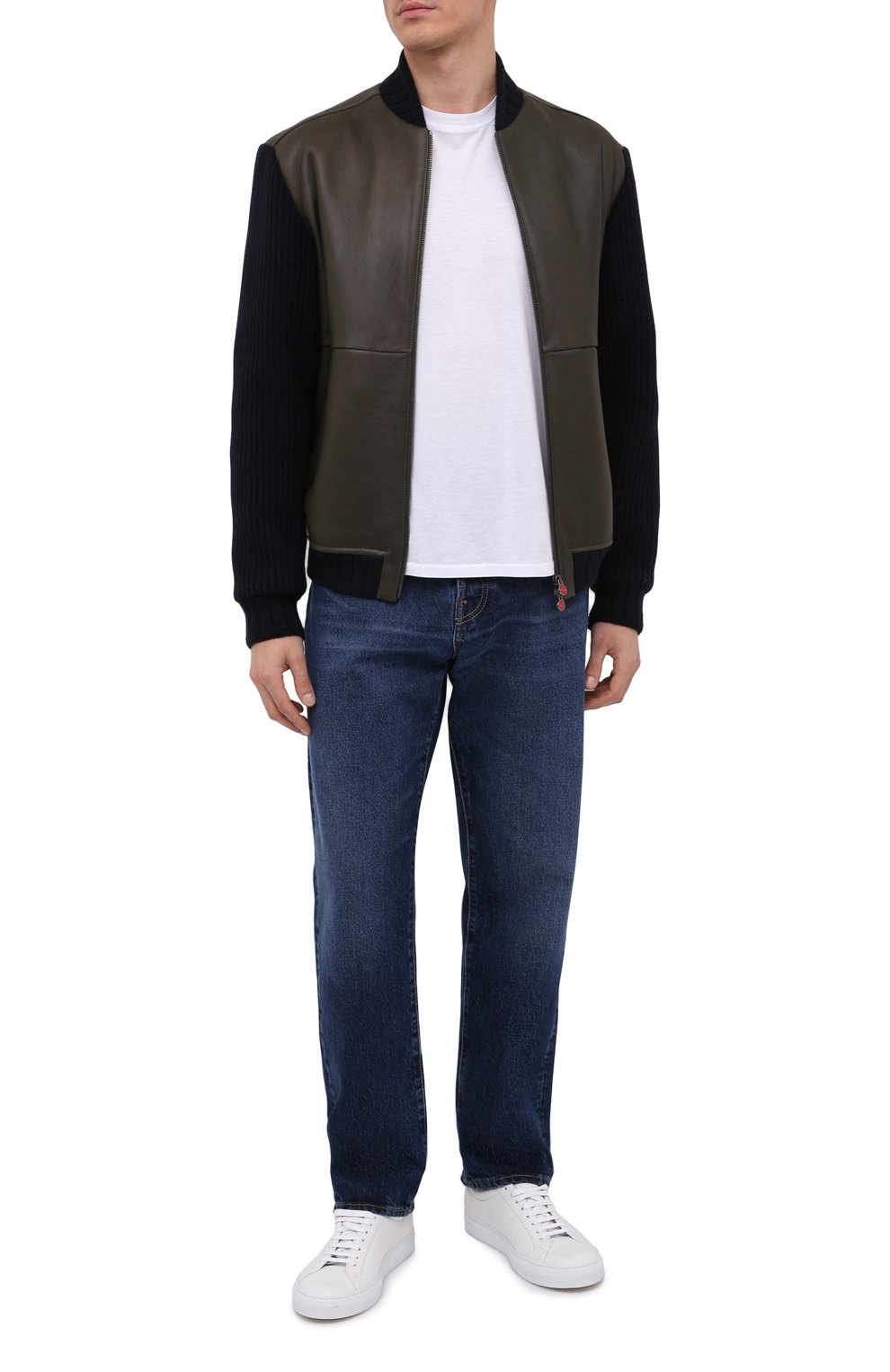 Комбинированная дубленка из овчины KITON, арт. UW1007V0384A, фото 2