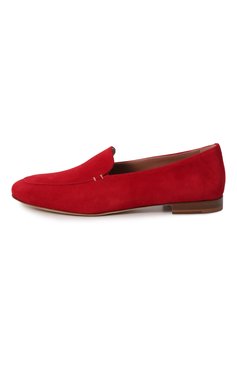 Женские замшевые лоферы KITON красного цвета, арт. D57803N01008 | Фото 4 (Материал внутренний: Натуральная кожа; Подошва: Плоская; Каблук высота: Низкий; Драгоценные камни: Проставлено; Материал внешний: Натуральная кожа, Замша; Материал сплава: Проставлено)