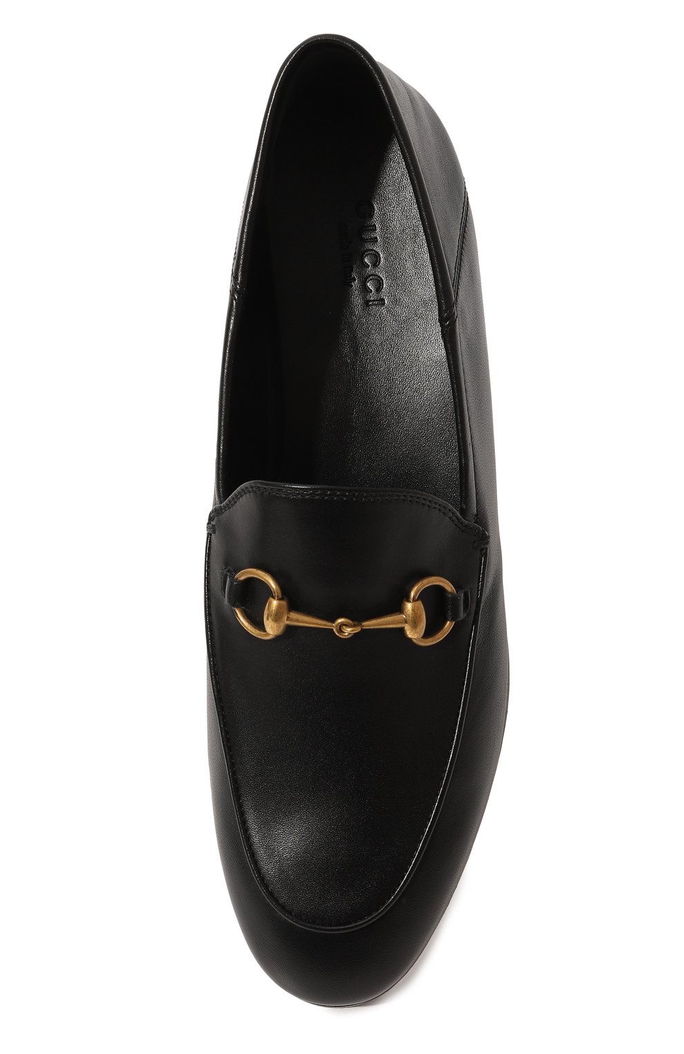 Кожаные лоферы horsebit GUCCI черного цвета по цене 89950 руб., арт. 414998 DLC00, фото 6 Кожаные лоферы horsebit GUCCI, арт. 414998 DLC00, фото 6