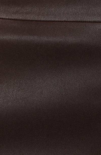 Кожаная юбка BY MALENE BIRGER коричневого цвета по цене 52500 руб., арт. Q66175026/FL0RIDIA., фото 5 Кожаная юбка BY MALENE BIRGER, арт. Q66175026/FL0RIDIA., фото 5