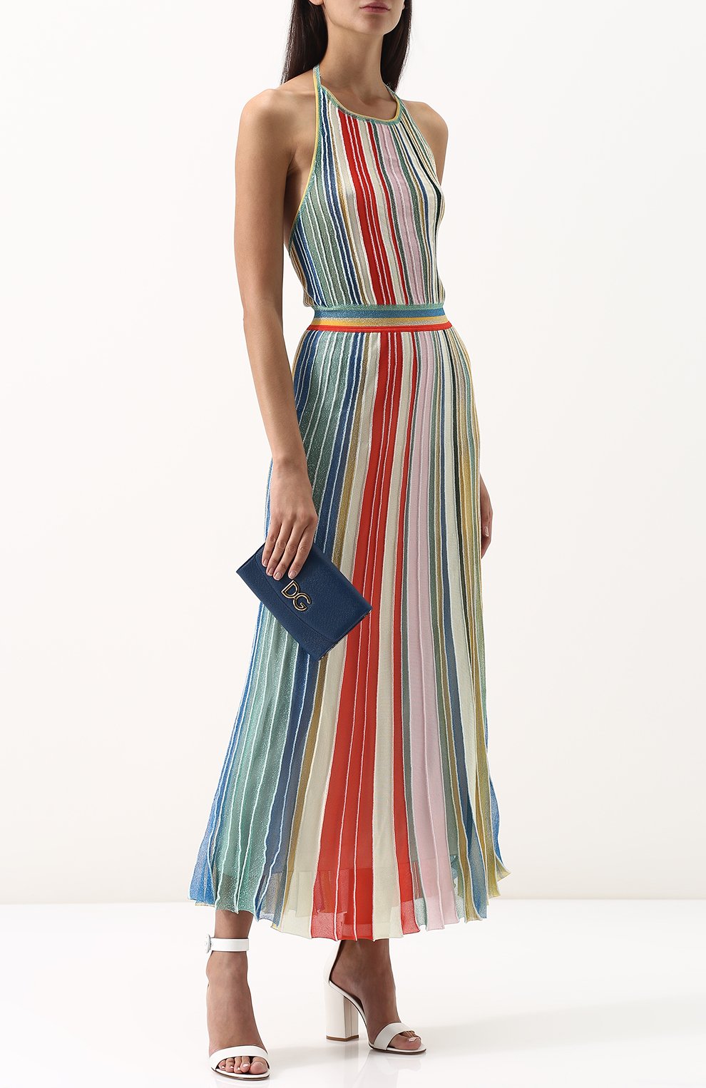 Кожаный клатч на цепочке DOLCE & GABBANA, арт. BI1028/AH338, фото 2