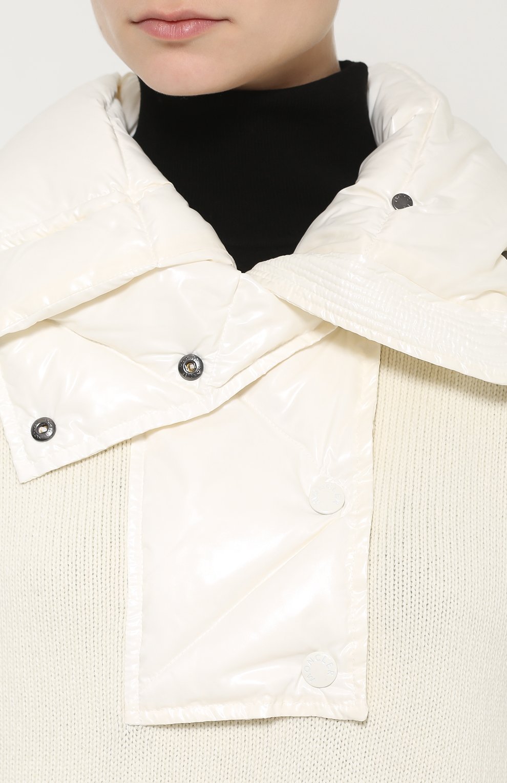 Свитер с карманами и высоким пуховым воротником MONCLER, арт. B2-093-92882-00-95112, фото 5