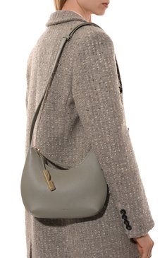 Женская сумка furla goccia small FURLA хаки цвета, арт. WB01500/BX3353 | Фото 2 (Материал: Натуральная кожа; Ремень/цепочка: На ремешке; Размер: small; Материал сплава: Проставлено; Драгоценные камни: Проставлено)