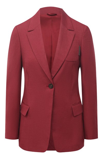 Женский жакет изо льна и хлопка BRUNELLO CUCINELLI, арт. MF5912021
