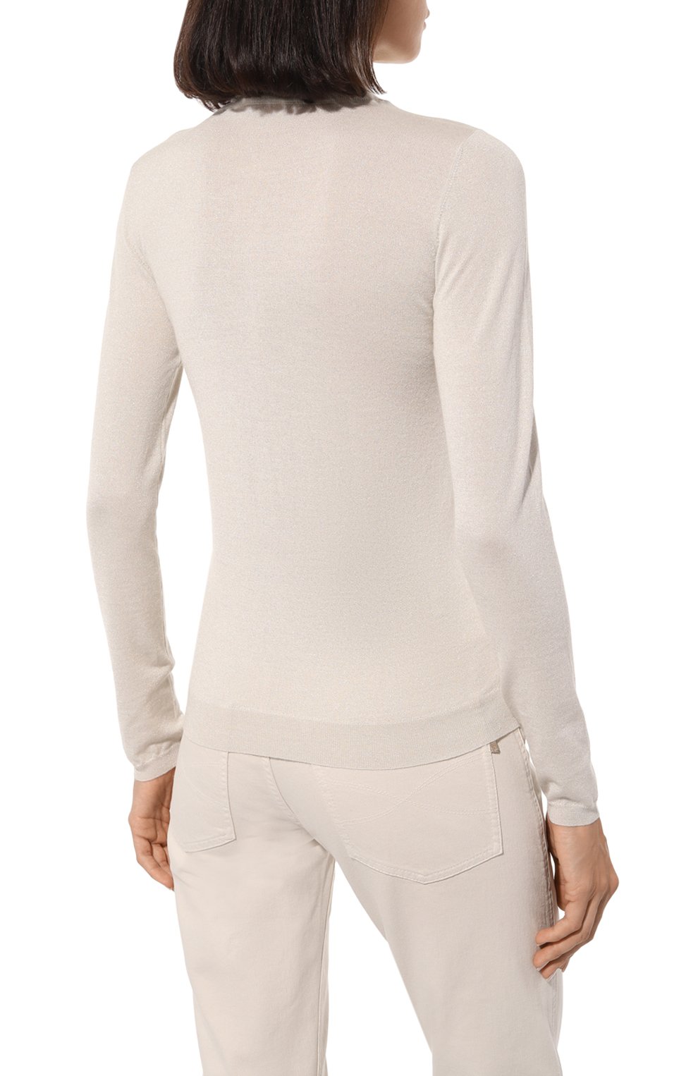 Водолазка из кашемира и шелка BRUNELLO CUCINELLI, арт. M4180BP201, фото 4