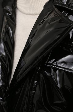 Женская утепленная куртка DOLCE & GABBANA черного цвета, арт. F9K07T/FUSJQ | Фото 5 (Кросс-КТ: Куртка, Утепленный, Пуховик; Рукава: Длинные; Стили: Гламурный; Материал внешний: Синтетический материал; Материал сплава: Проставлено; Материал подклада: Синтетический материал; Драгоценные камни: Проставлено; Длина (верхняя одежда): Короткие)