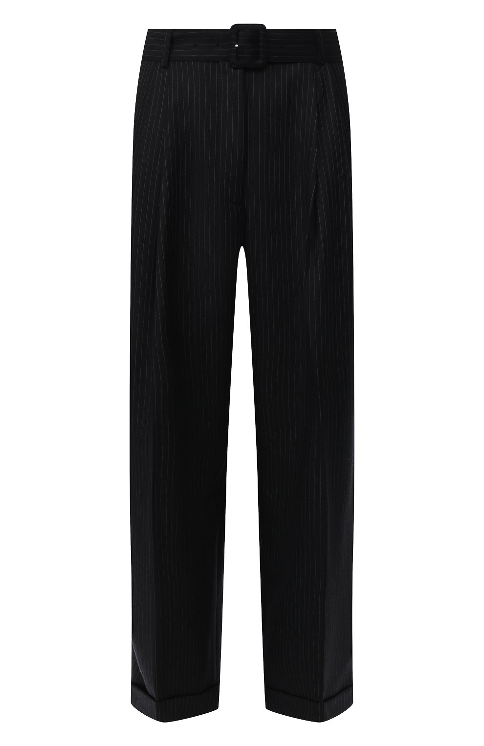 Шерстяные брюки DRIES VAN NOTEN темно-синего цвета по цене 46000 руб., арт. 192-10915-8182, фото 1 Шерстяные брюки DRIES VAN NOTEN, арт. 192-10915-8182, фото 1