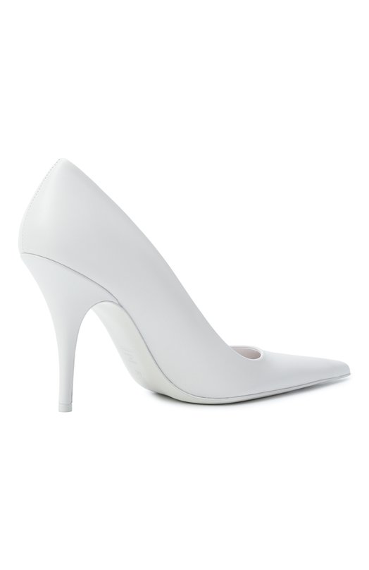 Кожаные туфли VETEMENTS WH76HE500W/2471 LEATHER Белый  WH76HE500W/2471 LEATHER Фото 5