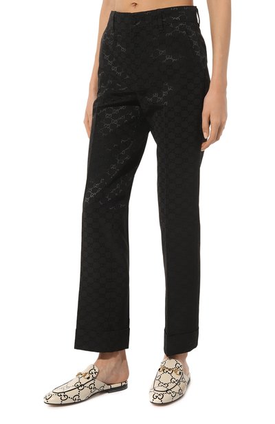 Брюки из хлопка и вискозы GUCCI, арт. 664408 ZAHMD, фото 3