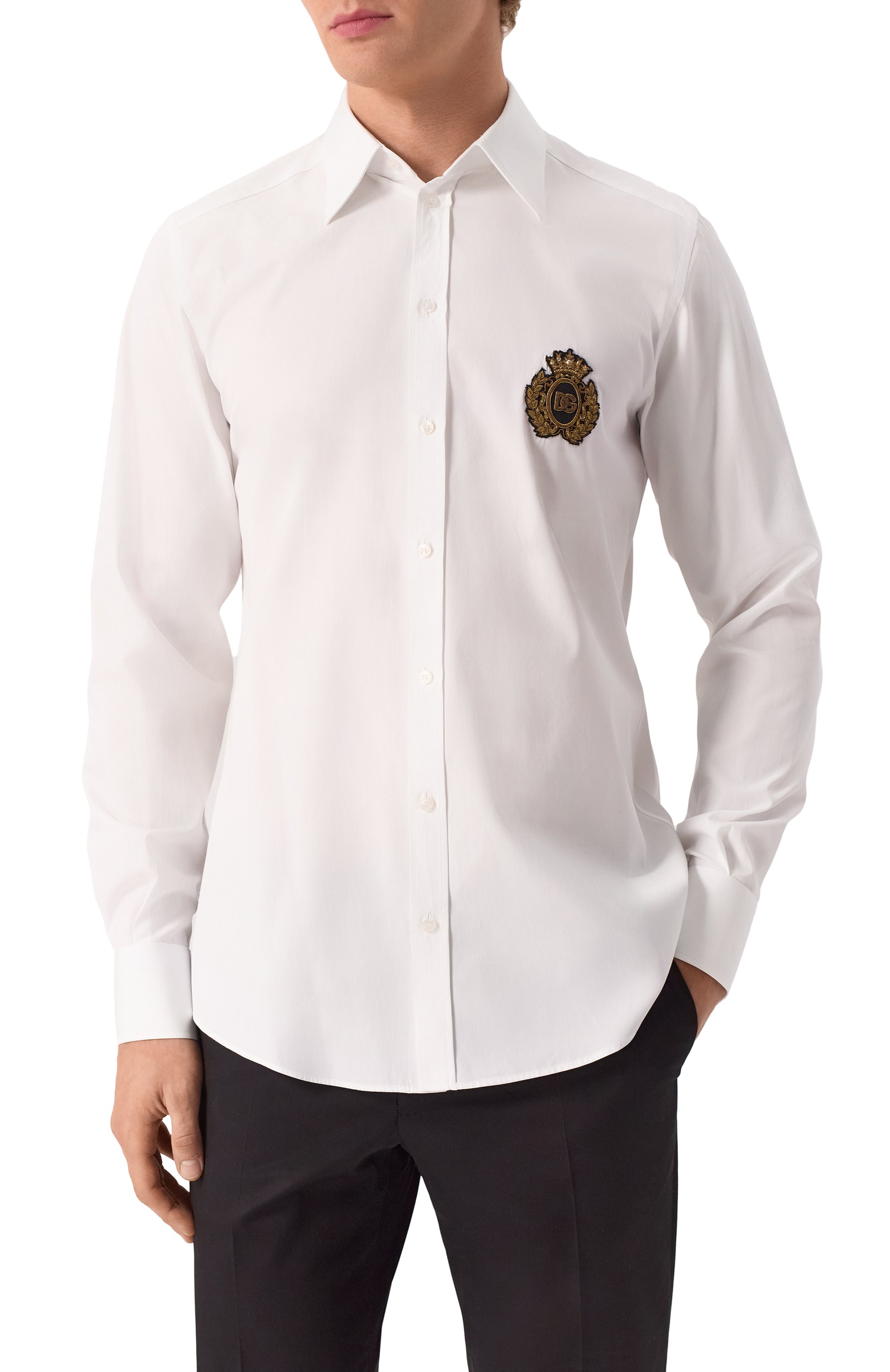 Хлопковая рубашка DOLCE & GABBANA, арт. G5ML1Z/GI757, фото 3