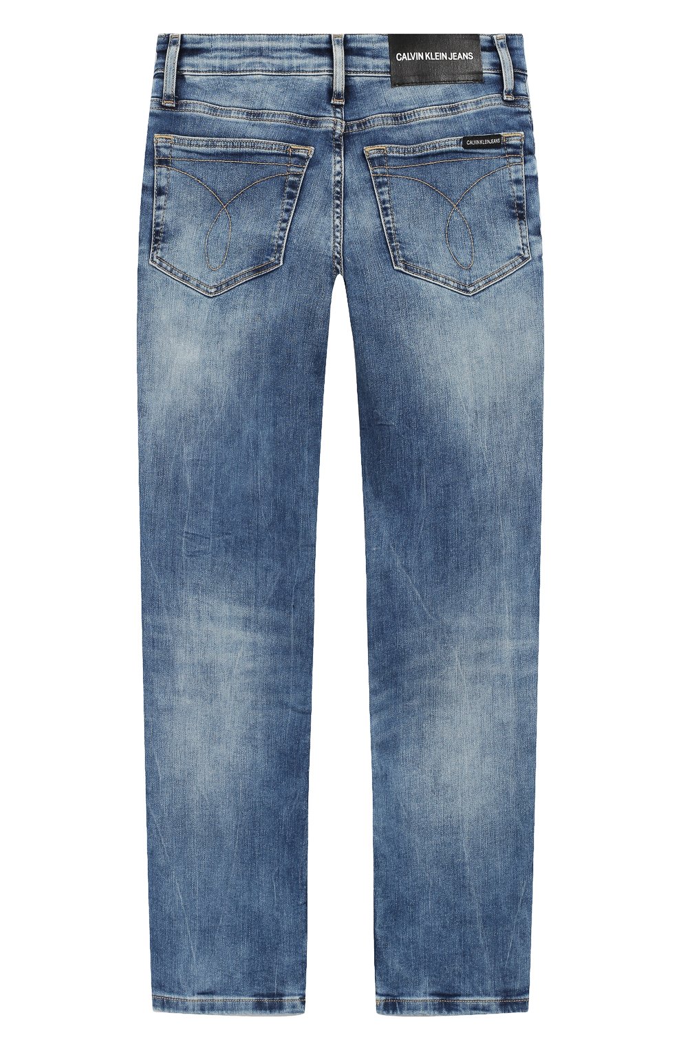 Джинсы с декоративными потертостями CALVIN KLEIN JEANS, арт. IB0IB00005, фото 2