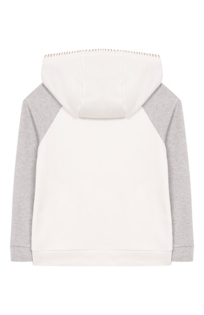 Хлопковое худи ELEVENTY молочного цвета по цене 16300 руб., арт. EW4P40/Z1293/10-16, фото 2 Хлопковое худи ELEVENTY, арт. EW4P40/Z1293/10-16, фото 2