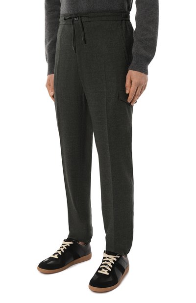 Шерстяные брюки-карго STEFANO RICCI хаки цвета по цене 126500 руб., арт. M1T3300160/W0002I, фото 3 Шерстяные брюки-карго STEFANO RICCI, арт. M1T3300160/W0002I, фото 3