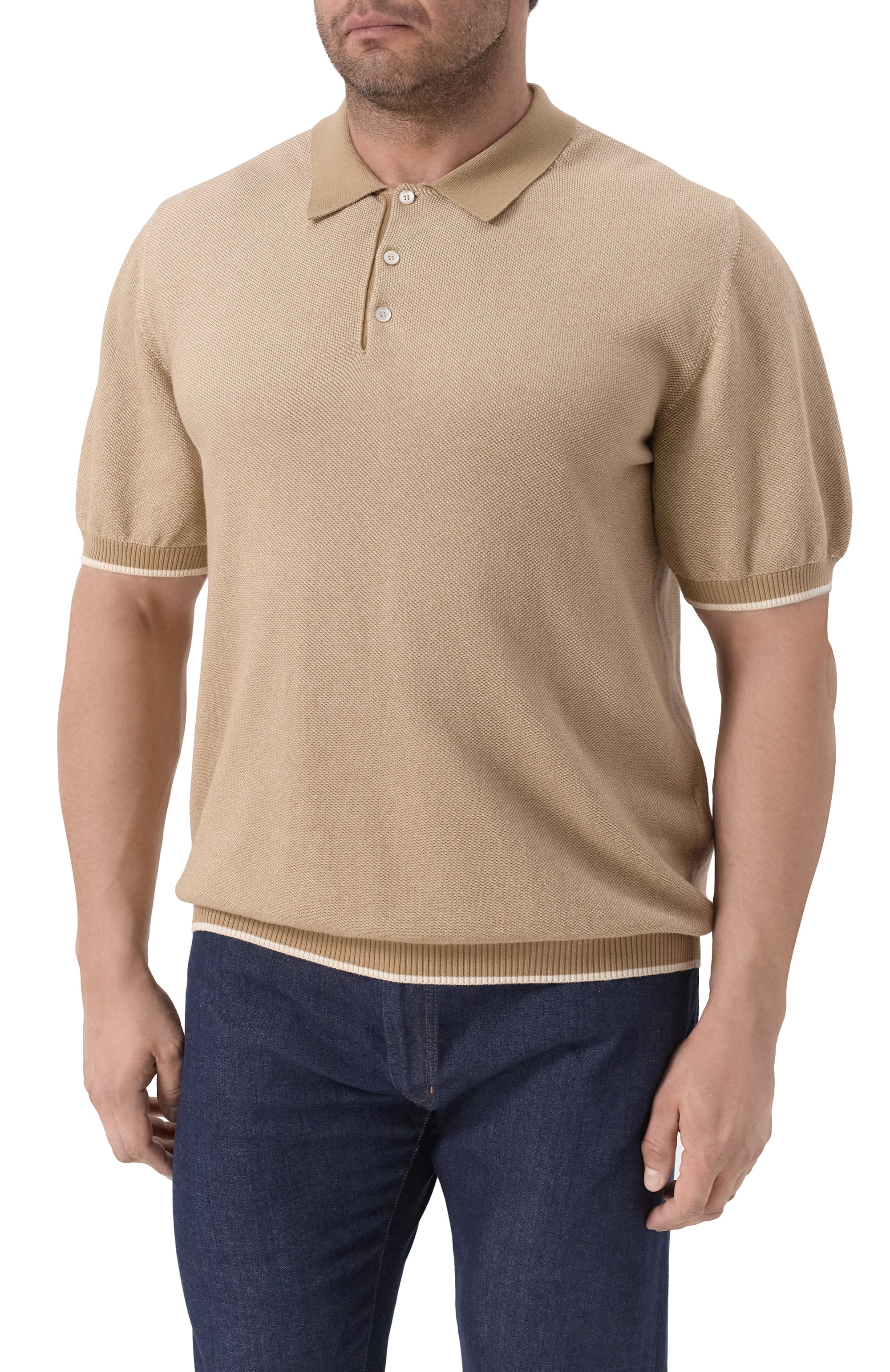 Хлопковое поло CANALI, арт. C0127B/MK02265, фото 3