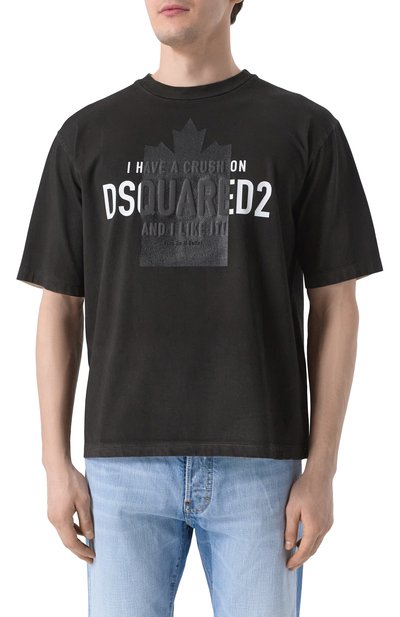 Хлопковая футболка DSQUARED2, арт. S74GD1405/S24583, фото 3