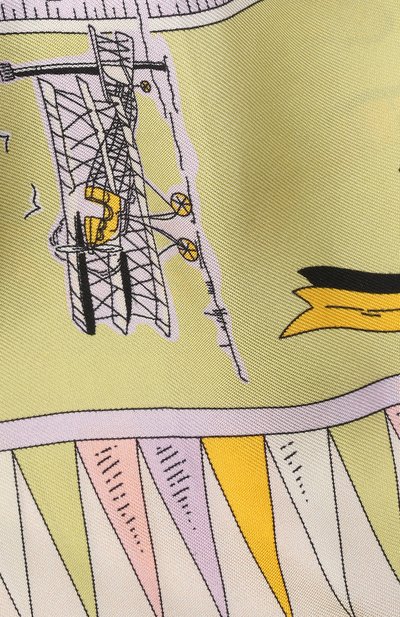 Шелковая резинка для волос EMILIO PUCCI желтого цвета по цене 22050 руб., арт. 2EAI41/2EC28, фото 3 Шелковая резинка для волос EMILIO PUCCI, арт. 2EAI41/2EC28, фото 3