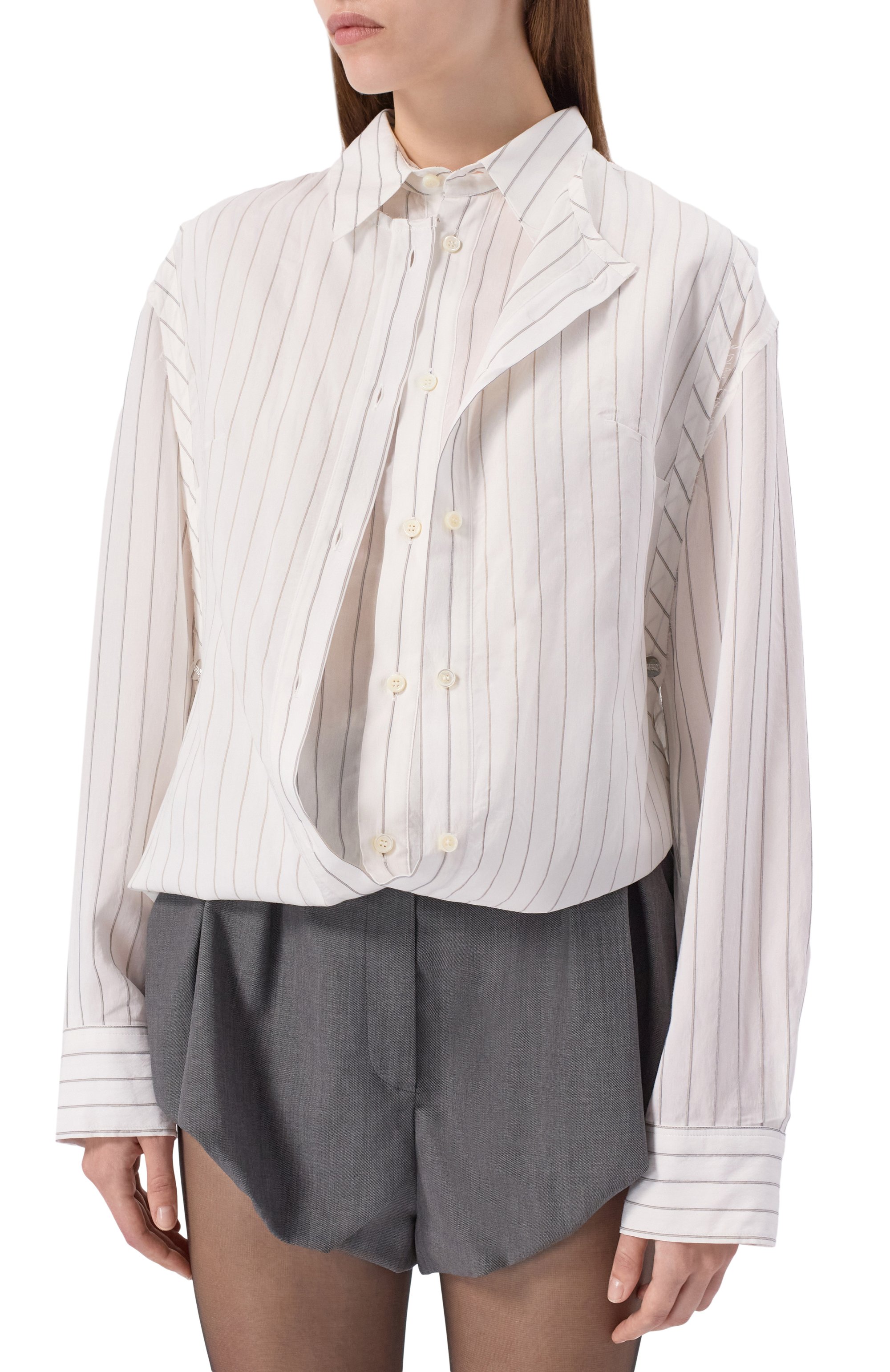 Рубашка из вискозы и шелка JEAN PAUL GAULTIER, арт. 25/04-W-ST036/W038, фото 3