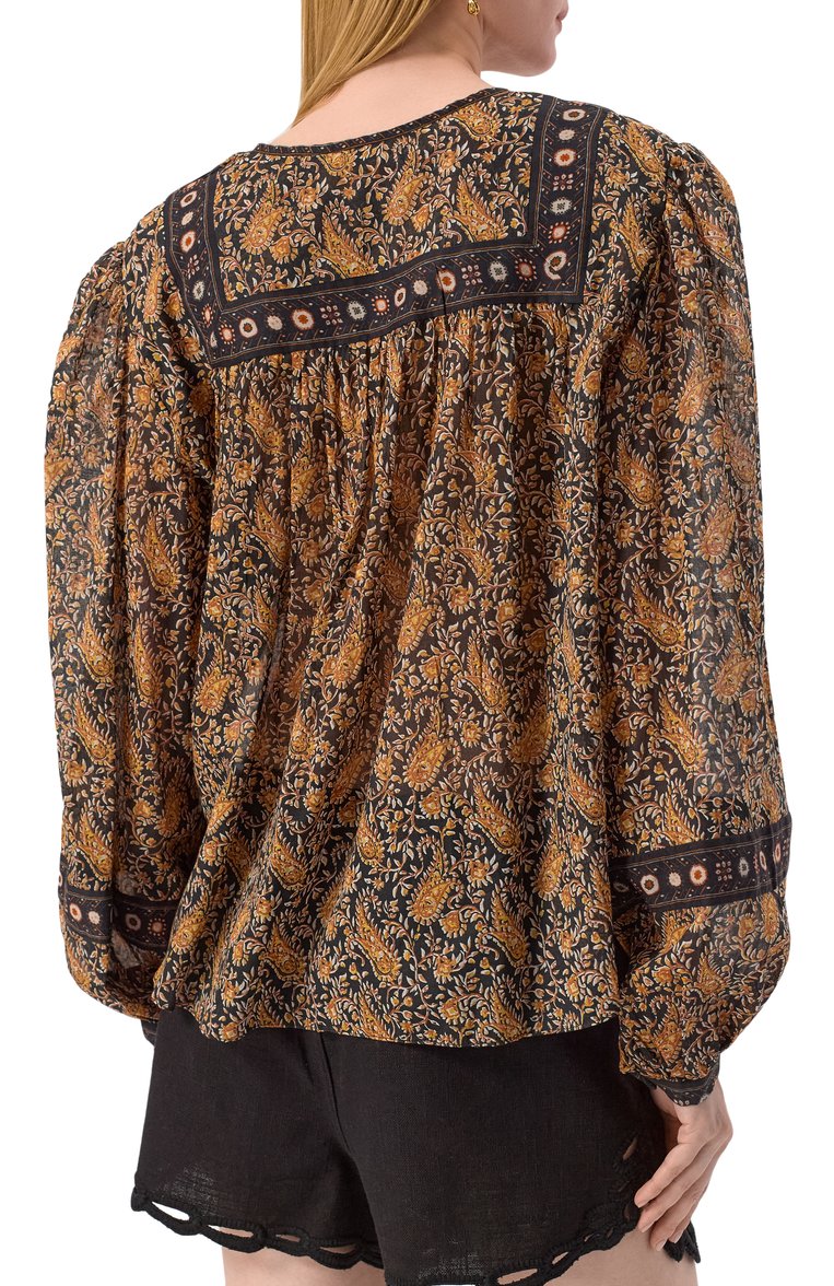 Хлопковая блузка ISABEL MARANT ETOILE, арт. 25PHT0024FB/C1J04E, фото 4
