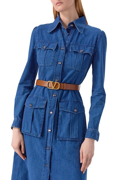 Двусторонний ремень vlogo signature VALENTINO черного цвета по цене 59400 руб., арт. 5W2T0T15/ZFR, фото 3 Двусторонний ремень vlogo signature VALENTINO, арт. 5W2T0T15/ZFR, фото 3