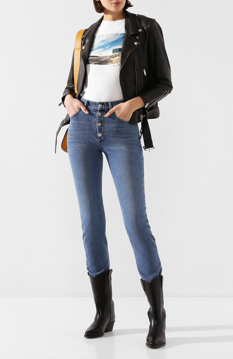 Хлопковая футболка GOLDEN GOOSE DELUXE BRAND белого цвета по цене 22100 руб., арт. G36WP024.I1, фото 2 Хлопковая футболка GOLDEN GOOSE DELUXE BRAND, арт. G36WP024.I1, фото 2