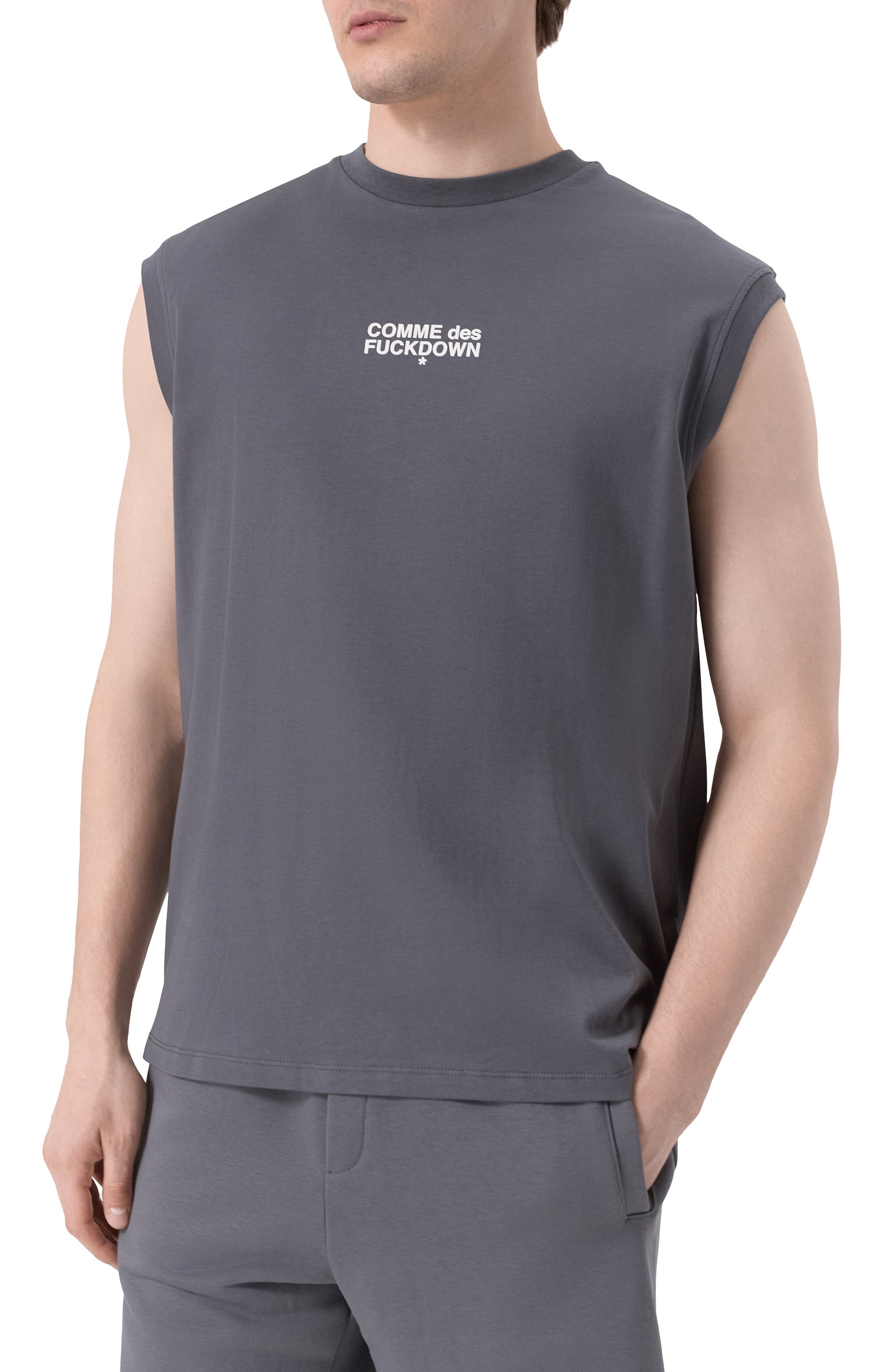 Хлопковая майка COMME DES FUCKDOWN, арт. CFABM01512, фото 3