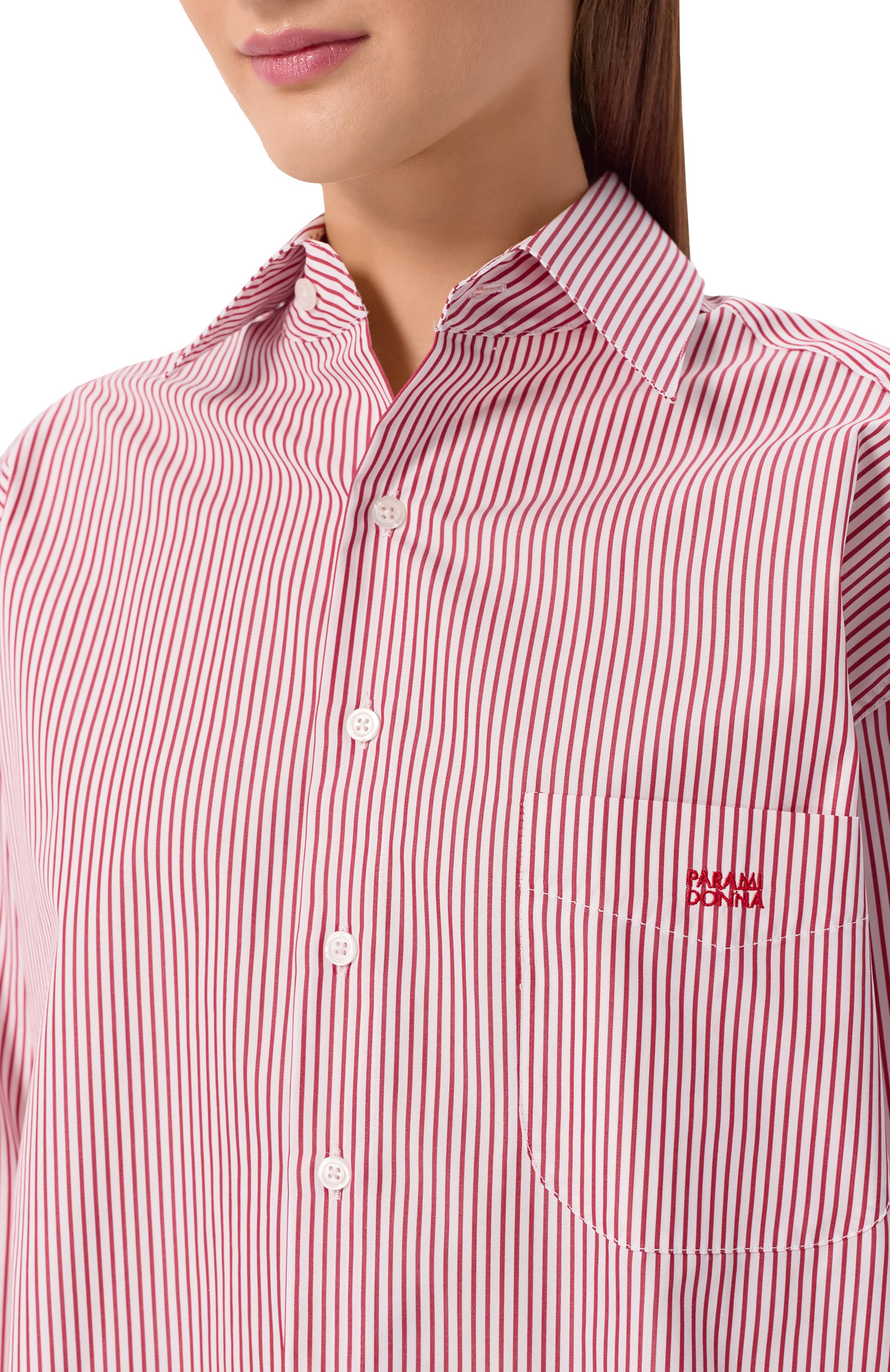 Хлопковая рубашка PARAMIDONNA, арт. CR26VSSB-1, фото 5