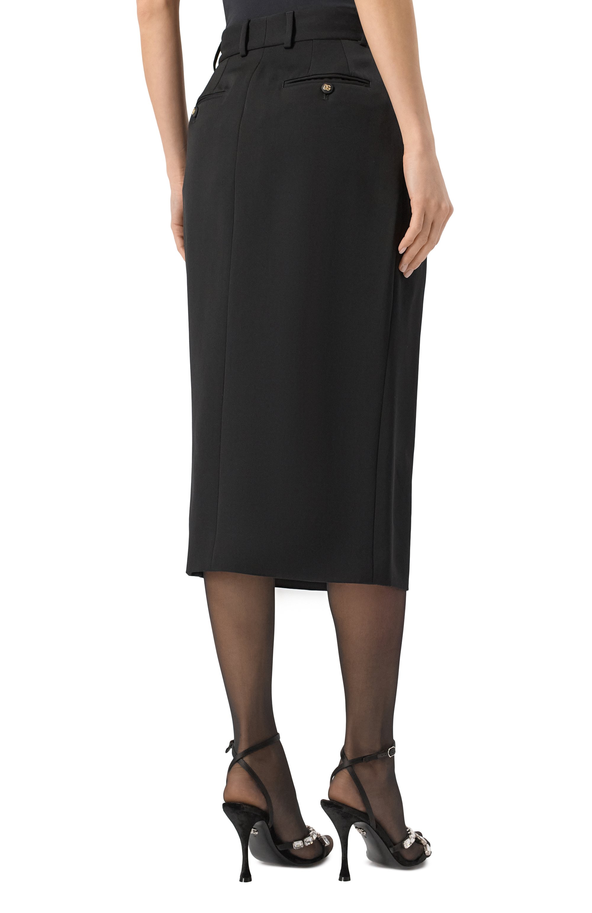 Шерстяная юбка DOLCE & GABBANA, арт. F4CZUT/FUBGE, фото 4