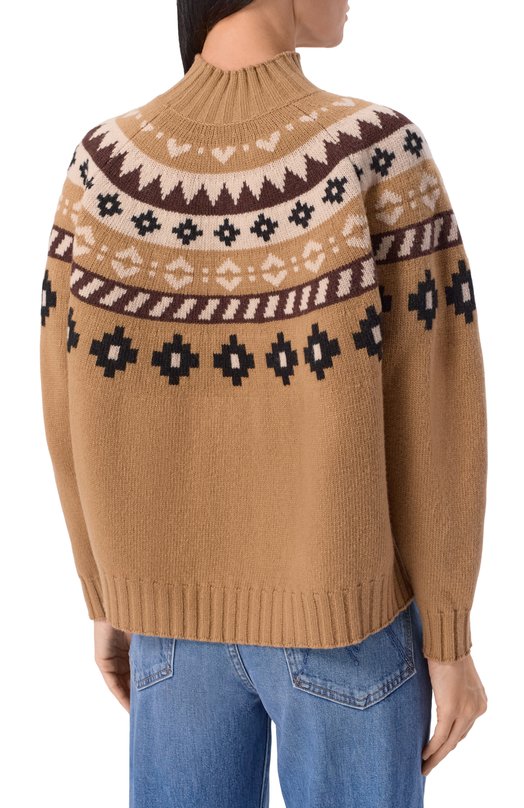 Шерстяной свитер Weekend Max Mara HARDY Бежевый  HARDY Фото 4