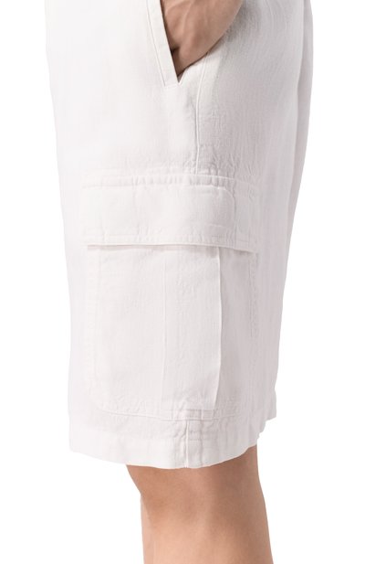 Льняные шорты 120% LINO, арт. 33ALIM29D4/0476/000, фото 5