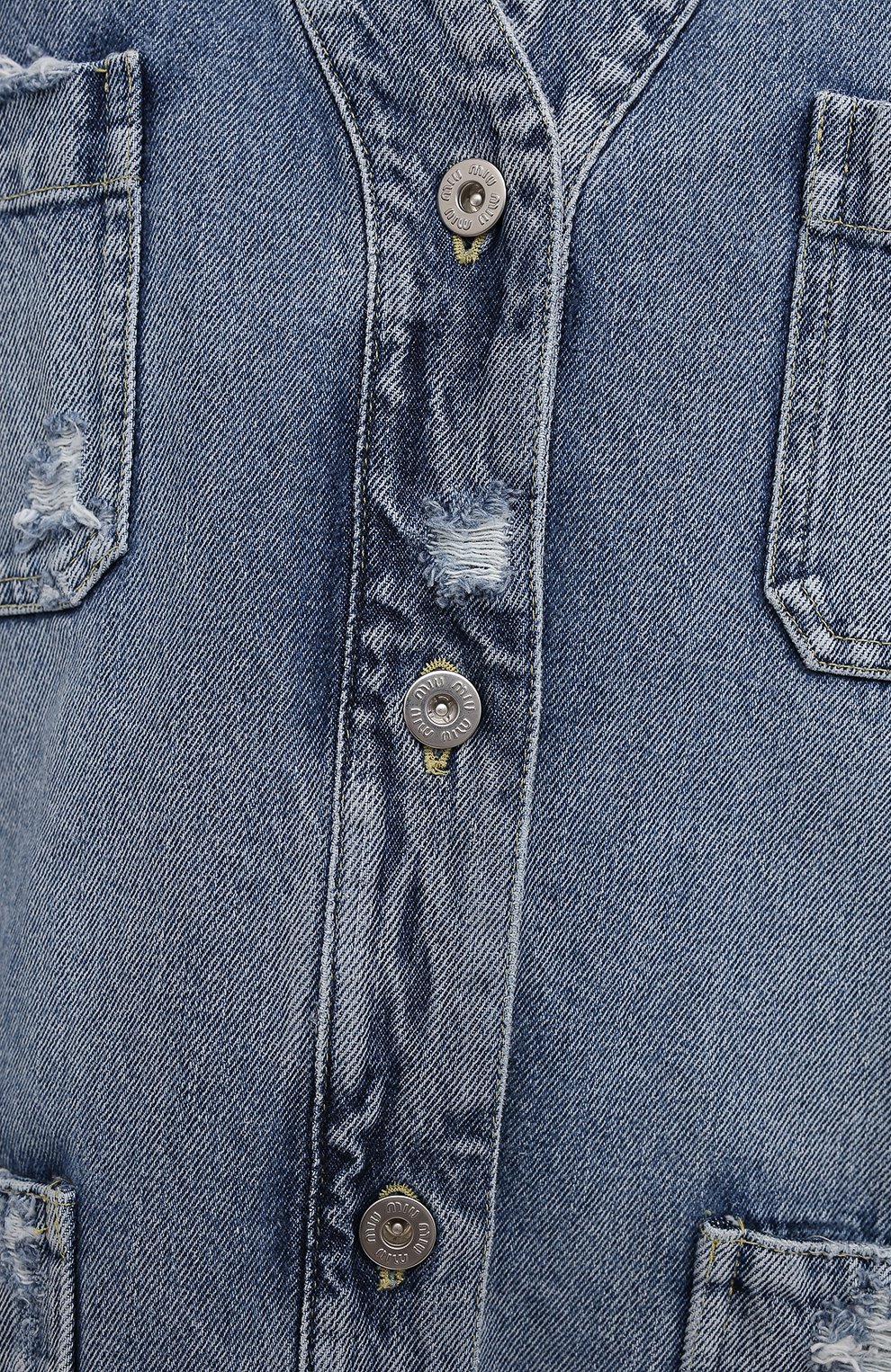 Джинсовый жакет MIU MIU, арт. GWG116-U8R-F0008, фото 5