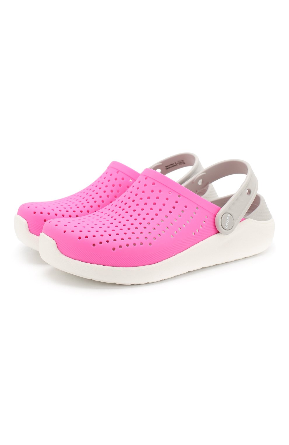 Сабо lite ride CROCS розового цвета по цене 3600 руб., арт. 205964-6QR, фото 1 Сабо lite ride CROCS, арт. 205964-6QR, фото 1