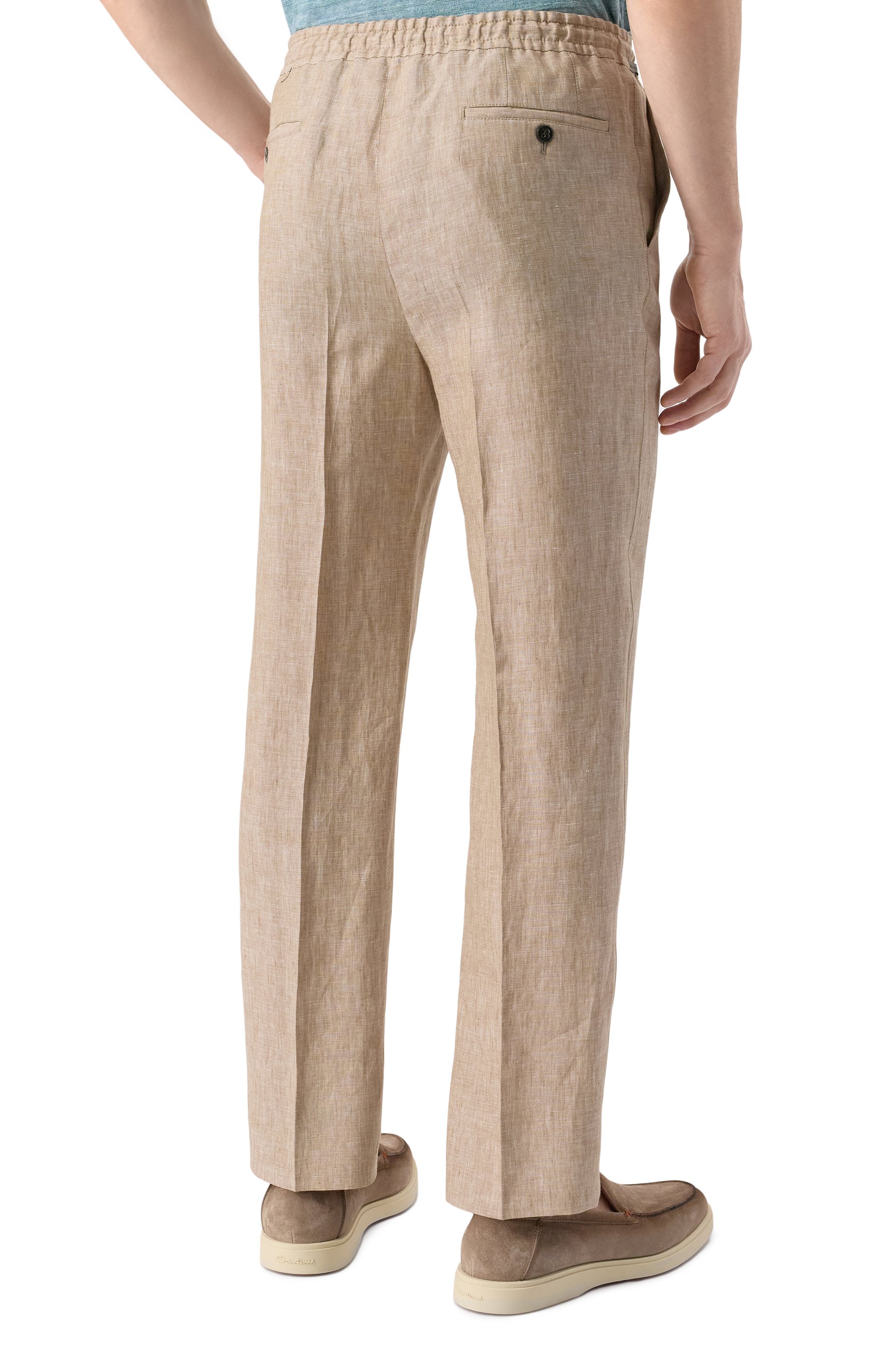 Льняные брюки CORNELIANI, арт. 254L27-2514159, фото 4