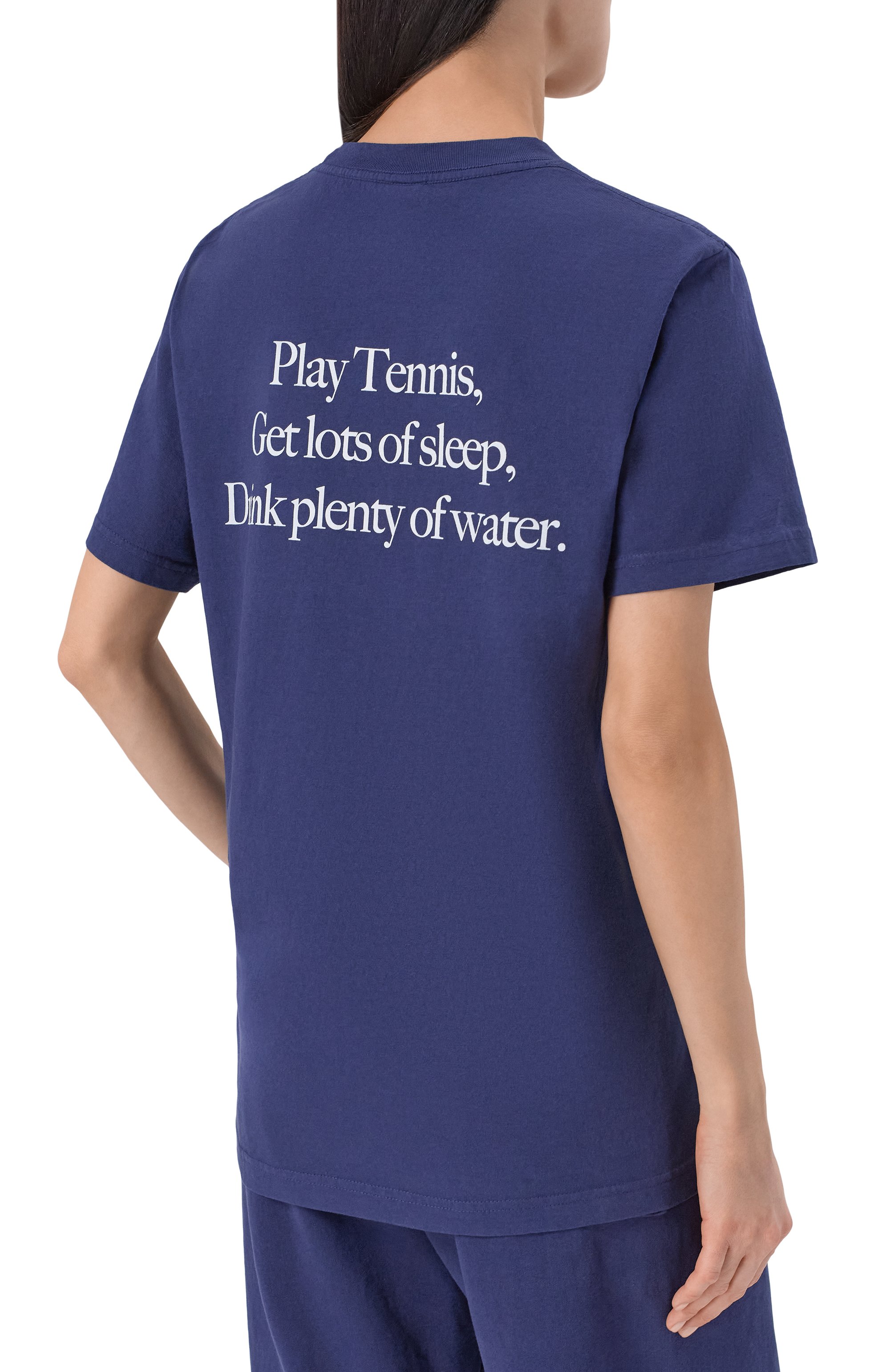 Хлопковая футболка SPORTY AND RICH, арт. T004361300BL106, фото 4