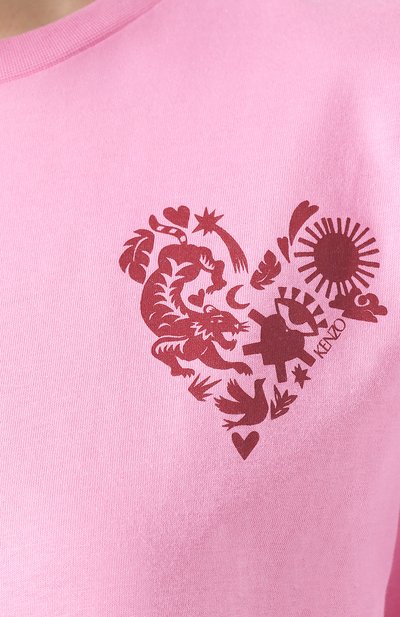 Хлопковая футболка KENZO, арт. FA52TS9624W8, фото 5