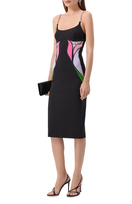 Платье из вискозы Area FW25AWDR0190FA01 Чёрный  FW25AWDR0190FA01 Фото 2