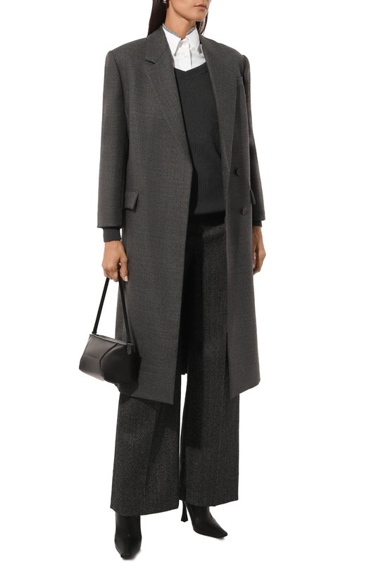 Шерстяные брюки Brunello Cucinelli MB131P8724 Серый  MB131P8724 Фото 2
