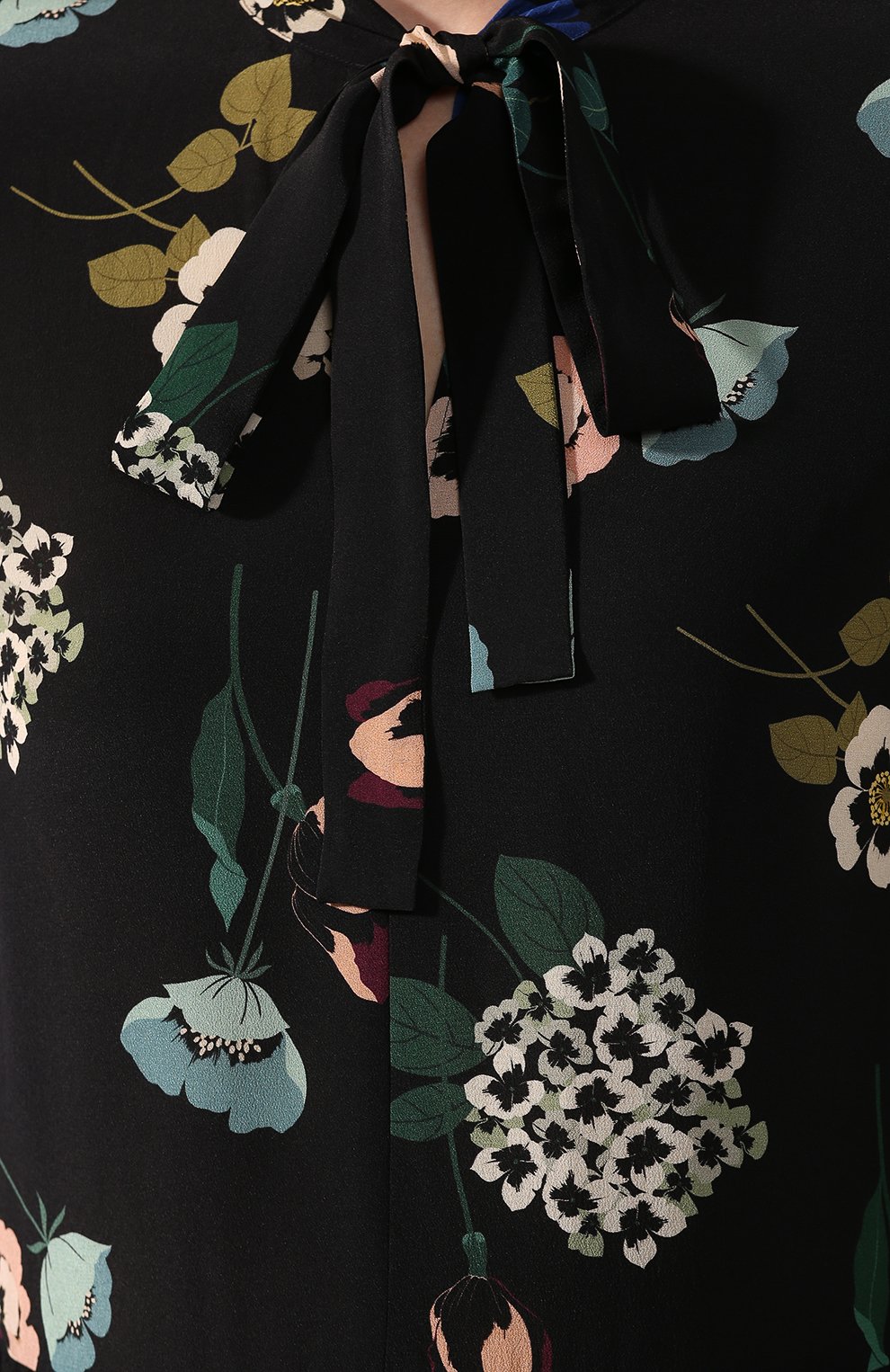Шелковое платье REDVALENTINO черно-белого цвета по цене 95750 руб., арт. SR0VA7G0/4HV, фото 5 Шелковое платье REDVALENTINO, арт. SR0VA7G0/4HV, фото 5