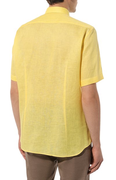 Льняная рубашка ZILLI, арт. LINAM1M08008406BU, фото 4