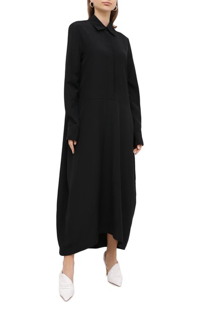 Платье из вискозы и льна JIL SANDER, арт. JSCR503906-WR391000, фото 3
