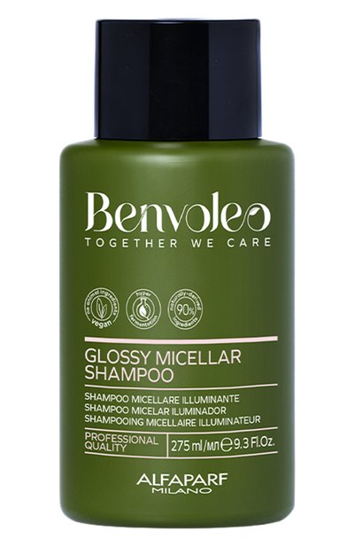 Женский миц�еллярный шампунь для блеска волос glossy micellar shampoo (275ml) ALFAPARF MILANO PROFESSIONAL, арт. 23800