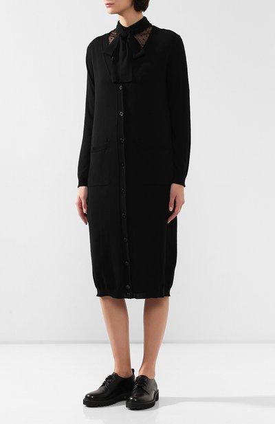 Шерстяной кардиган REDVALENTINO черного цвета по цене 57250 руб., арт. SR0KAA44/4QM, фото 3 Шерстяной кардиган REDVALENTINO, арт. SR0KAA44/4QM, фото 3