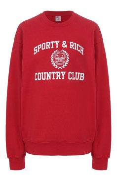 Хлопковый свитшот SPORTY AND RICH, арт. ST071606218RE15, фото 1
