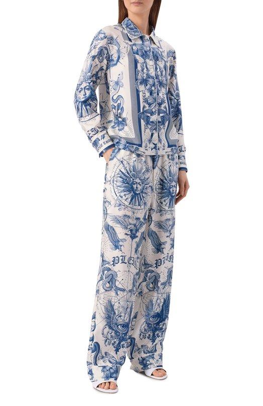 Шелковые брюки Philipp Plein SAFC WRT1665 PTE104N Разноцветный  SAFC WRT1665 PTE104N Фото 2