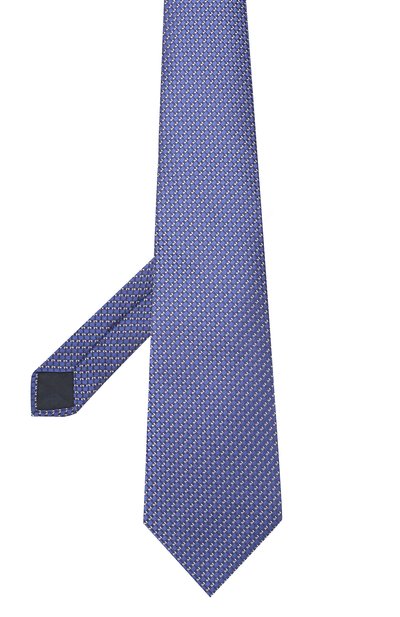 Шелковый галстук LANVIN синего цвета по цене 11950 руб., арт. 2140/TIE, фото 2 Шелковый галстук LANVIN, арт. 2140/TIE, фото 2