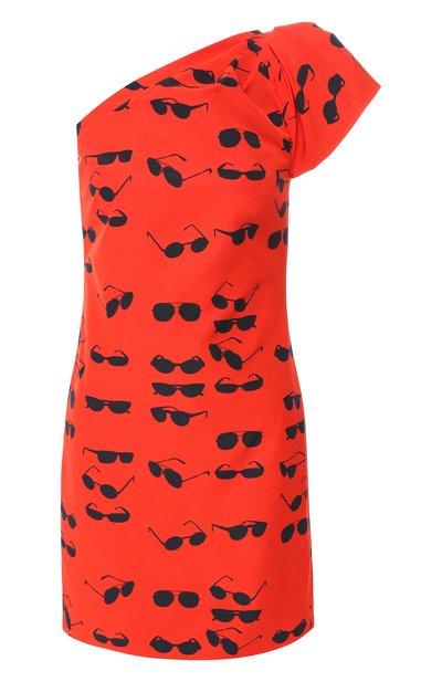 Женское платье с принтом VICTORIA, VICTORIA BECKHAM, арт. DRVV 611 PSS19 PRINTD C0TT0N FAILLE