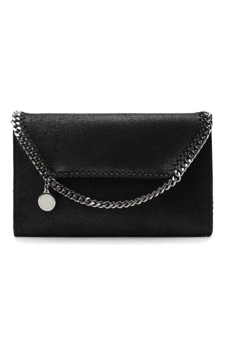 Женская сумка falabella mini STELLA MCCARTNEY черного цвета, арт. 581238/W9132 | Фото 1 (Сумки-технические: Сумки через плечо; Материал сплава: Проставлено; Размер: mini; Ремень/цепочка: На ремешке; Материал: Текстиль; Драгоценные камни: Проставлено)